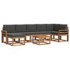 vidaXL Outdoor-Sofagarnitur 8 stk. Natur und Anthrazit
