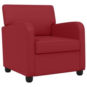vidaXL Sessel Weinrot Kunstleder