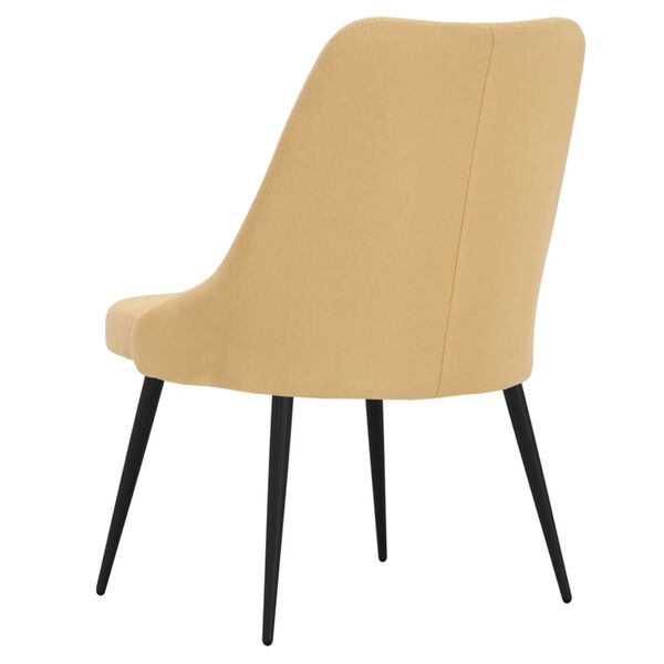 vidaXL Esszimmerst&uuml;hle 6 Stk. Gelb Stoff