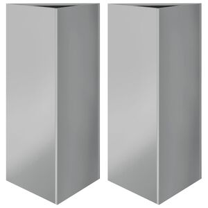 vidaXL Pflanzk&uuml;bel 2 Stk. Dreieckig 40x34,5x75 cm Verzinkter Stahl