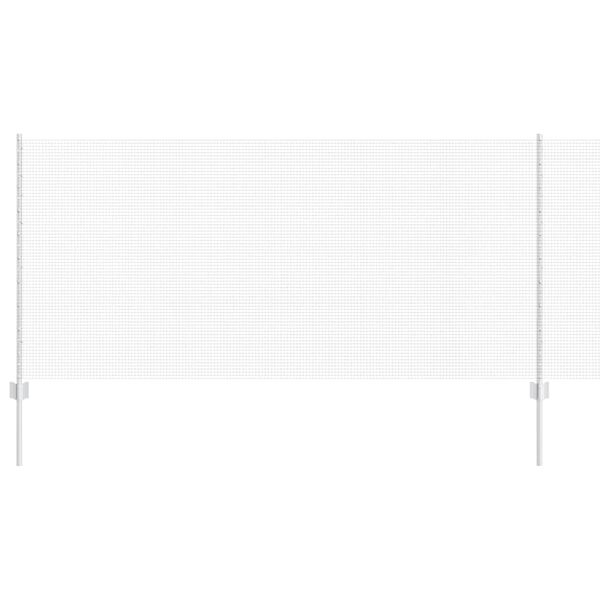 vidaXL Zaun mit Pfosten Silber 1 x 50 m Stahl