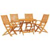 vidaXL Garten Essgruppe 5 pcs Braun Massivholz Akazie