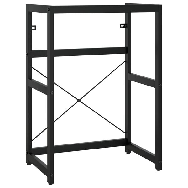 vidaXL Badezimmer Waschtischgestell Schwarz 59x38x83 cm Eisen