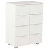 vidaXL Sideboard Hochglanz-Wei&szlig; 60x35x80 cm Holzwerkstoff