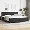 vidaXL Boxspringbett mit Matratze Schwarz 200 x 200 cm Kunstleder