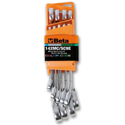 Beta Tools 9-tlg. Ratschenringmaulschlüssel-Set Umschaltbar 142MC/SC9I