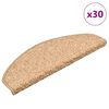 vidaXL Stufenmatten 30 Stk. 65x21x4 cm Gold Halbrund Gro&szlig;