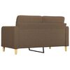 vidaXL 2-Sitzer-Sofa Braun 140 cm Stoff
