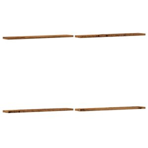 vidaXL Regalb&ouml;den 4 Stk. Altholz-Optik 60x10x1,5 cm