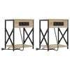 vidaXL Nachttisch 2 stk. Sonoma-Eiche 41 x 31 x 51 cm Holzwerkstoff