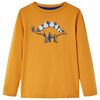 Kinder-Langarmshirt Dunkles Ocker 104
