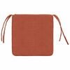 vidaXL Sitzkissen 4 pcs Rot-Orange 40 x 40 x 3 cm Cordstoff
