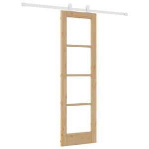 vidaXL Schiebet&uuml;r ORKDAL 61 x 198,5 cm Massivholz Kiefer und Glas