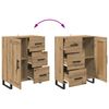 vidaXL Highboard Artisan-Eiche 69,5 x 34 x 180 cm Holzwerkstoff