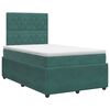 vidaXL Boxspringbett mit Matratze Dunkelgr&uuml;n 120 x 200 cm Samt