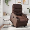 vidaXL Relaxsessel mit Aufstehhilfe Elektrisch Braun Kunstleder