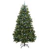 vidaXL K&uuml;nstlicher Weihnachtsbaum Gr&uuml;n 240 cm PVC und Metall