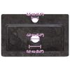 vidaXL Wandwaschbecken Schwarz 38x24x6,5 cm Marmor