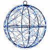 vidaXL Weihnachts-Finial-Licht 200 LEDs Blau Durchmesser 20 x 22 cm