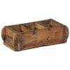 vidaXL Tablett Braun 30 x 14 x 9 cm Massives upgecyceltes Holz