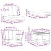 vidaXL Outdoor-Sofagarnitur mit Kissen 8 pcs Natur und Beige