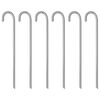 vidaXL Zeltheringe 6 Stk. 41,5 cm &Oslash;12 mm Verzinkter Stahl