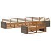vidaXL Outdoor-Sofagarnitur 8 Stk. Natur