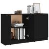 vidaXL Sideboards 2 Stk. Schwarz 60x30x70 cm Holzwerkstoff