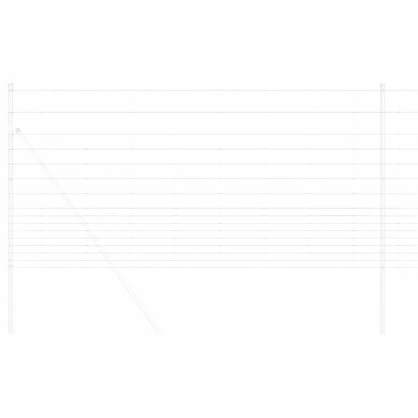 vidaXL Wildzaun Feuerverzinkt 1000 x 120 x 0,18 cm Eisen