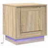 vidaXL Nachttisch 2 pcs Sonoma-Eiche 44 x 34,5 x 45 cm Holzwerkstoff