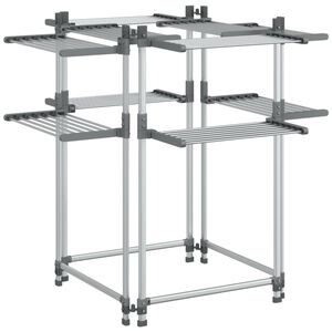 vidaXL W&auml;schetrockner 107x107x120 cm Aluminium