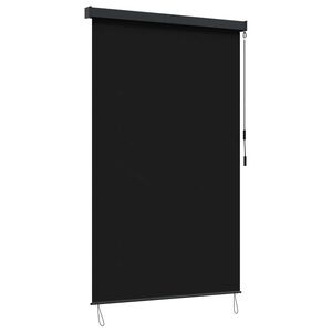 vidaXL Rollo Schwarz 160 x 250 cm Stoff und Aluminium