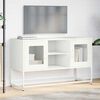 vidaXL TV-Schrank Wei&szlig; 100,5x39x60,5 cm Stahl