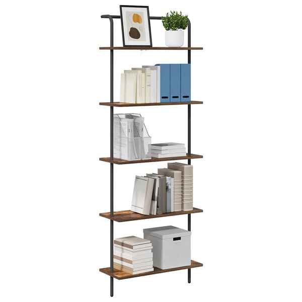 vidaXL B&uuml;cherregal Ger&auml;ucherte Eiche 60 x 24 x 168 cm Holzwerkstoff