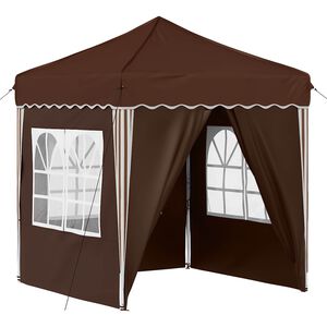 vidaXL Pop-up Partyzelt Braun 195 x 195 x 245 cm Oxford-Stoff