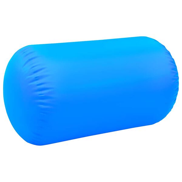 vidaXL Aufblasbare Gymnastik-Rolle mit Pumpe 100x60 cm PVC Blau