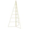 vidaXL Metall Weihnachtsbaum KUOPIO 140 cm Stahl Gold