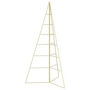 vidaXL Metall Weihnachtsbaum KUOPIO 140 cm Stahl Gold