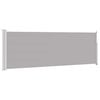 vidaXL Ausziehbare Seitenmarkise 100x314 cm Grau
