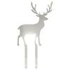 vidaXL Gartenstecker 23 x 12 cm Edelstahl Silber