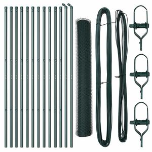 vidaXL Zaunpfosten Gr&uuml;n