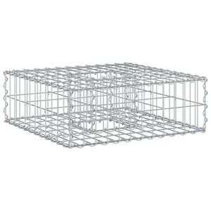 vidaXL Gabionen Hochbeet Silber
