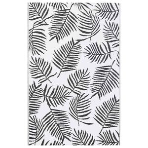 vidaXL Outdoor-Teppich ARAKIL Wei&szlig; und Schwarz 160x230 cm PP