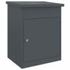 vidaXL Paketdrop-Box mit Speicher Anthrazit 47,5 x 38 x 59 cm Stahl