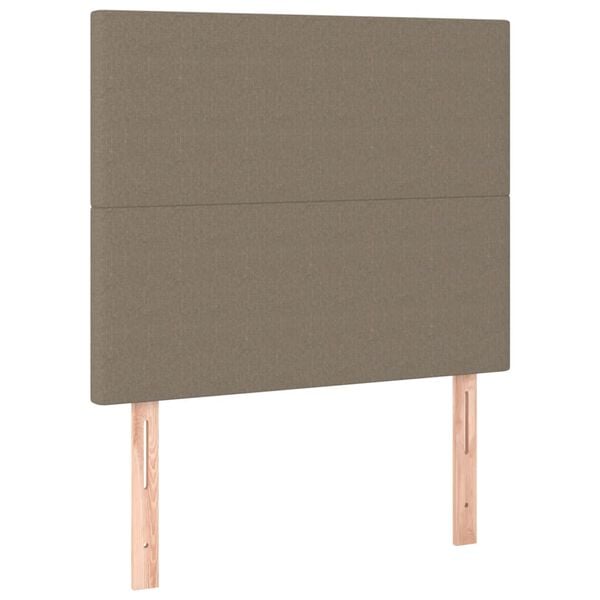 vidaXL Kopfteil Taupe 80x5x118/128 cm Stoff