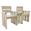 vidaXL Gartenbank 2-Sitzer 150 cm Kiefernholz Impr&auml;gniert