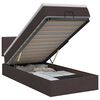 vidaXL Ottoman Bett mit Matratze Dunkelbraun 80 x 200 cm Stoff