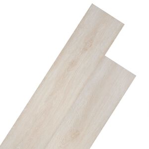 vidaXL Selbstklebende PVC-Bodenplanken Eiche Klassik Wei&szlig; 30,5 x 61 cm