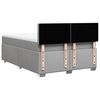 vidaXL Boxspringbett mit Matratze Hellgrau 160x200 cm Stoff