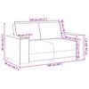 vidaXL 2-Sitzer Sofa Dunkelgr&uuml;n 160x78x84 cm Stoff